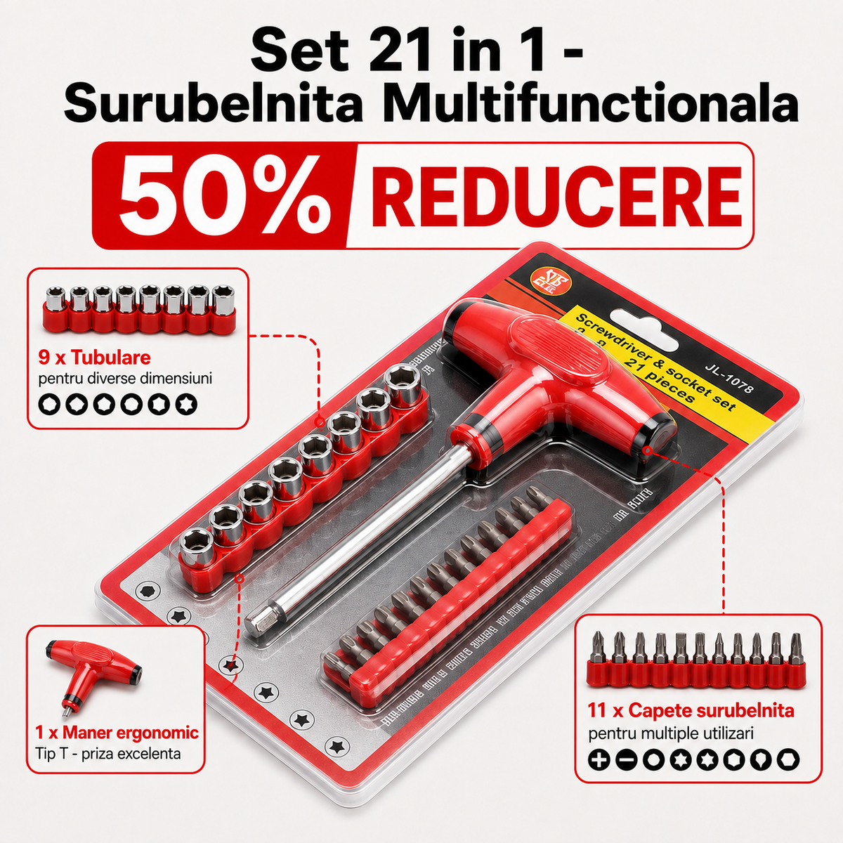 Surubelnita multifunctionala 21 in 1